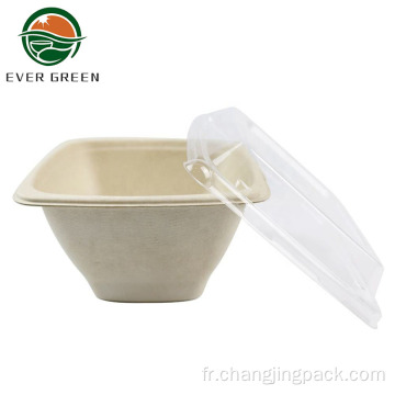 Bowl à salade d&#39;emballage compostable biodégradable Eco Friendly